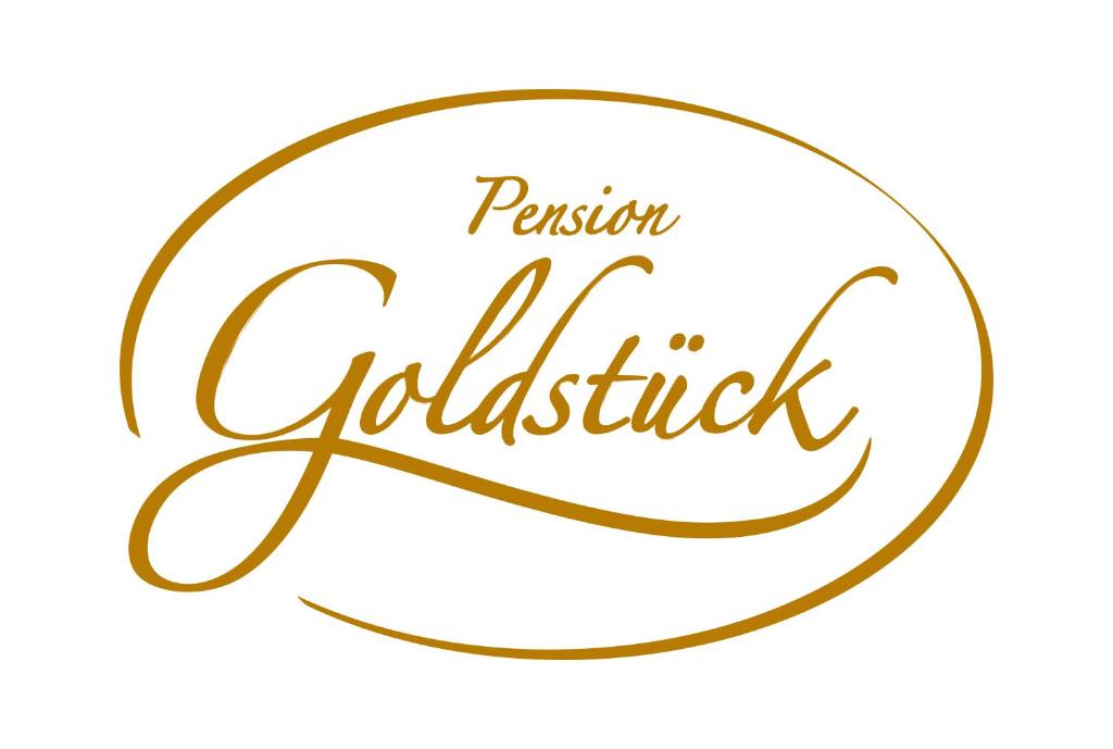 巴特尚道的住宿－Pension Goldstück，圆圈中可收藏的书法拼字词