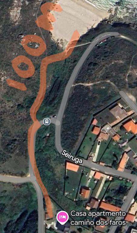 A bird's-eye view of Casa completa - Camiño dos faros - Atlantico Malpica