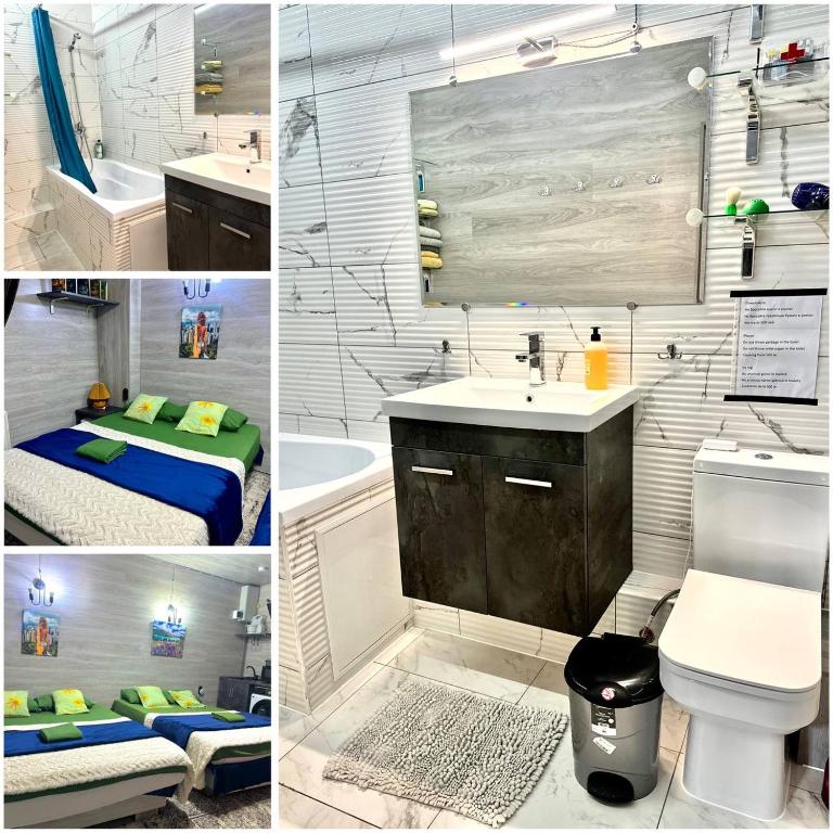 Kupatilo u objektu Hotels