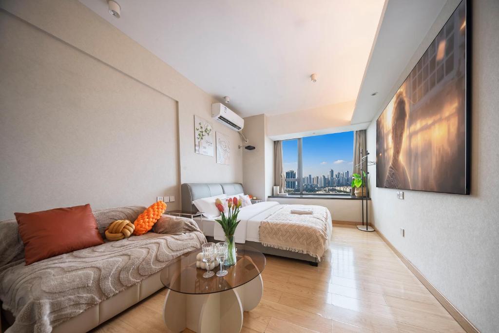 Posezení v ubytování Suyi Hotel Apartment