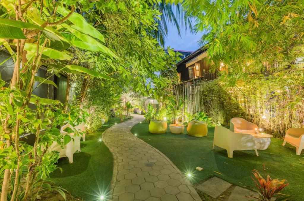 Zahrada ubytování Botanic Garden Villa Siem Reap