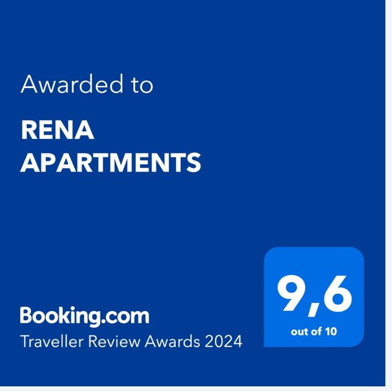 RENA APARTMENTS tanúsítványa, márkajelzése vagy díja