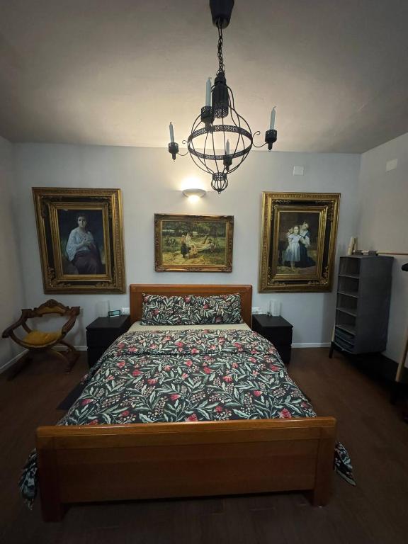 Postel nebo postele na pokoji v ubytování Palazzo Adalgisa