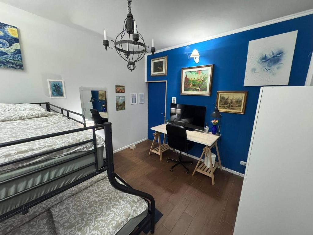 Postel nebo postele na pokoji v ubytování Palazzo Adalgisa