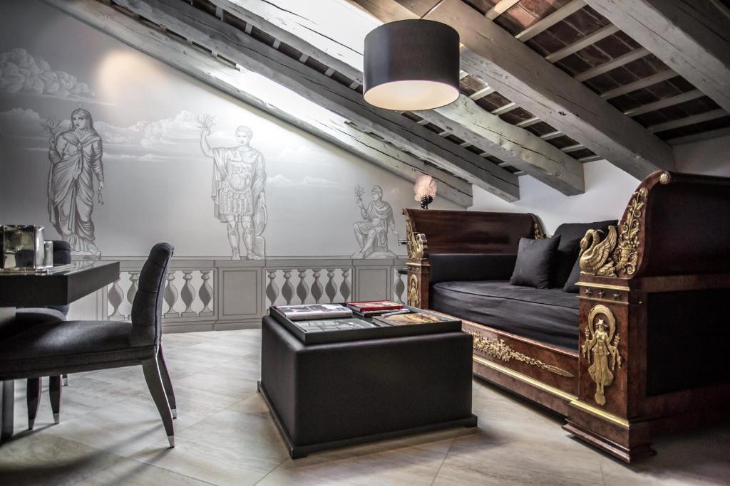 Posezení v ubytování Seven Historical Suites