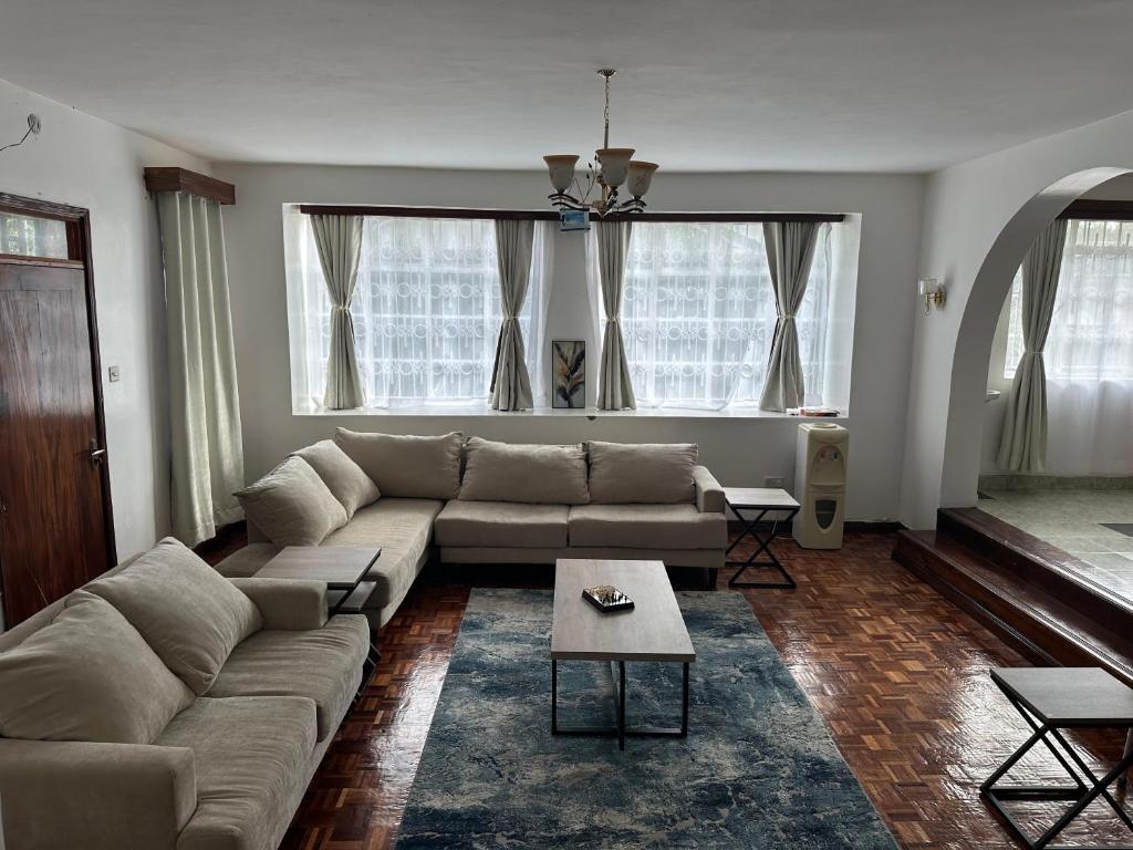 Posezení v ubytování Milimani Guesthouse