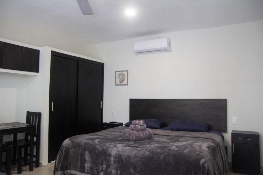 Postel nebo postele na pokoji v ubytování Casa Creunza de Mar