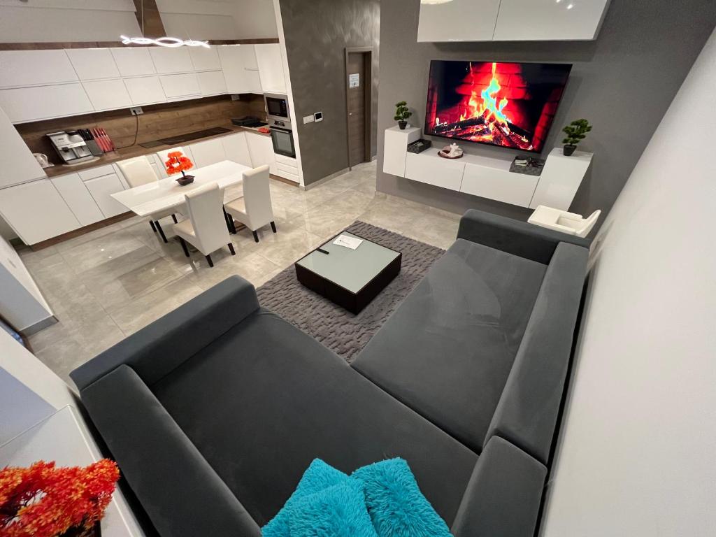 Posezení v ubytování VRG 1 Exkluzív Apartman