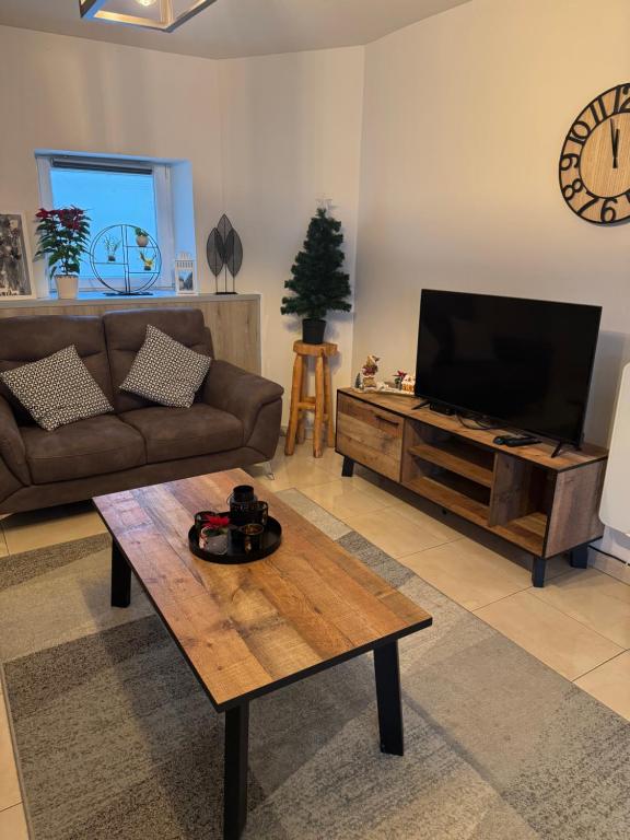 TV a/nebo společenská místnost v ubytování Gîte chez Salvatore Vresse