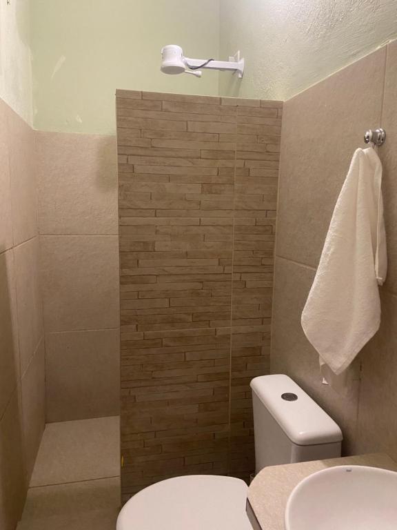 Koupelna v ubytování Alecrim Hostel e Pousada
