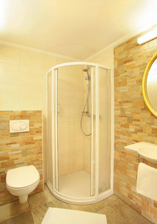 Koupelna v ubytování Hotel Sperlhof