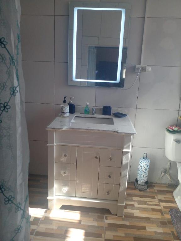 Koupelna v ubytování DMpire Suite