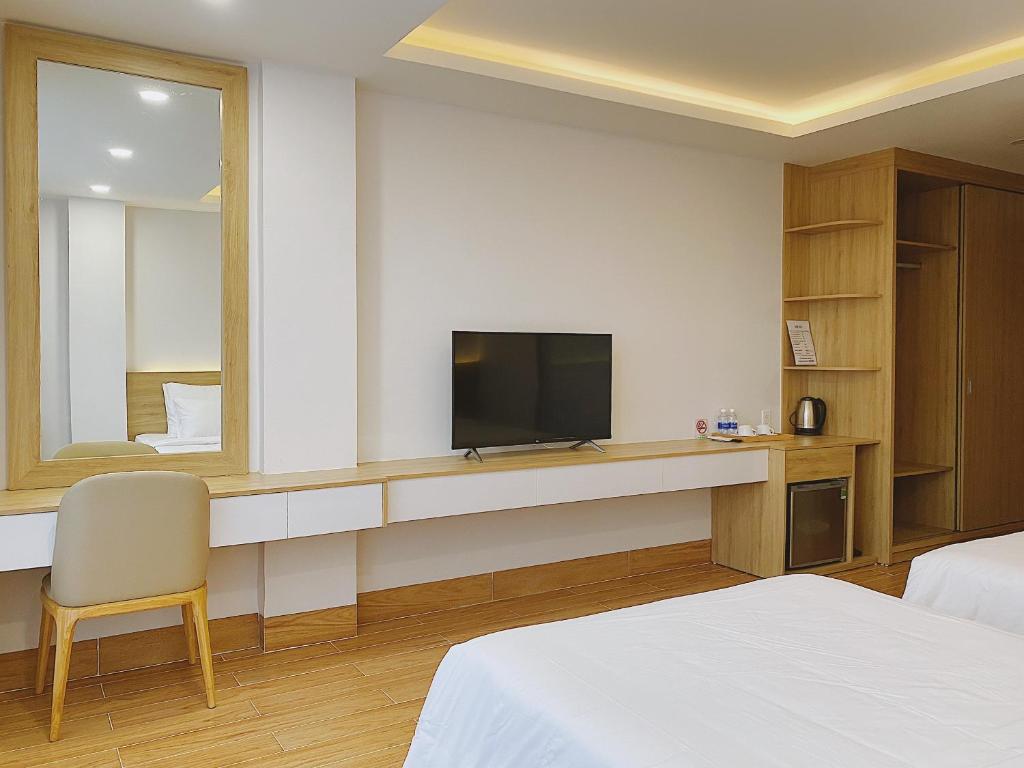 TV/trung tâm giải trí tại Rosetta Hotel Phu Quoc
