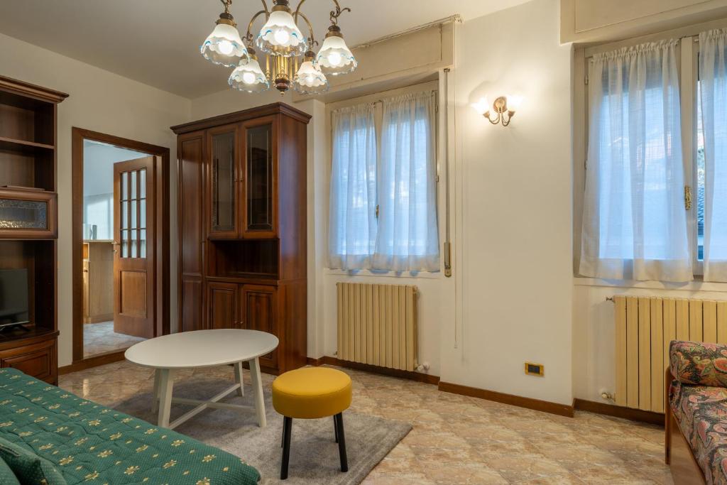 Posezení v ubytování Garden - residence in the center of Barzio