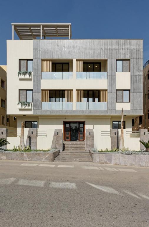 Budova, kde se aparthotel nachází