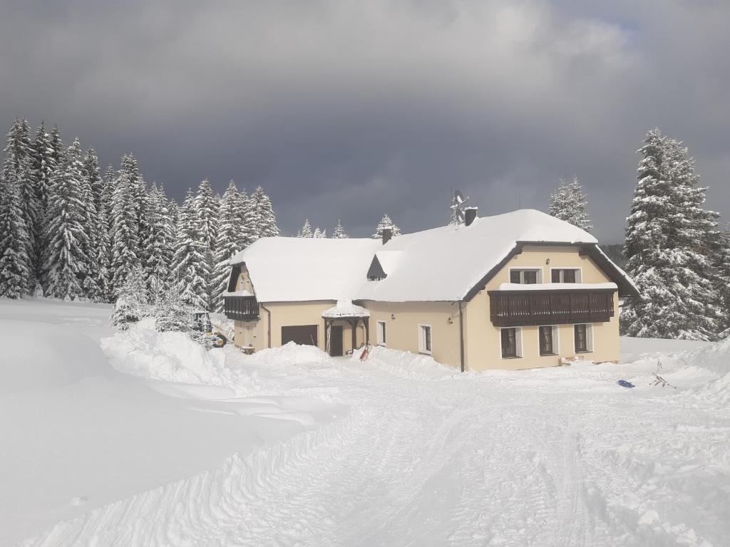 Apartmány Na Lapce v zimě
