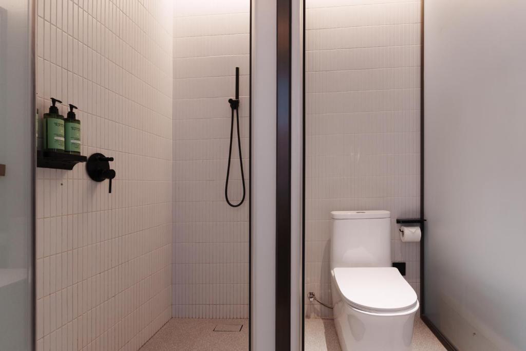 Koupelna v ubytování Linggan Anyu Hotel