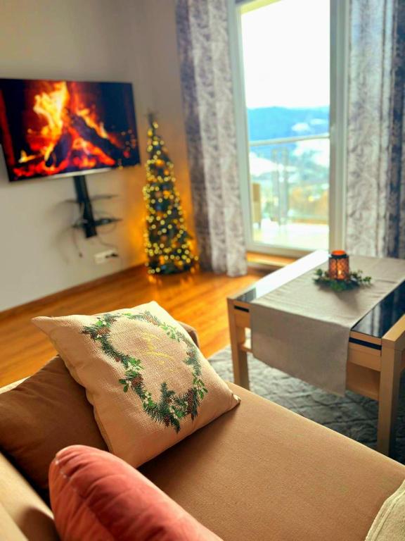 Posezení v ubytování Apartment Panorama Wisła