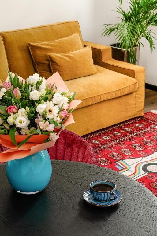 Posezení v ubytování Boulevard Drobnera Residence - Apartamenty z widokiem na Odrę