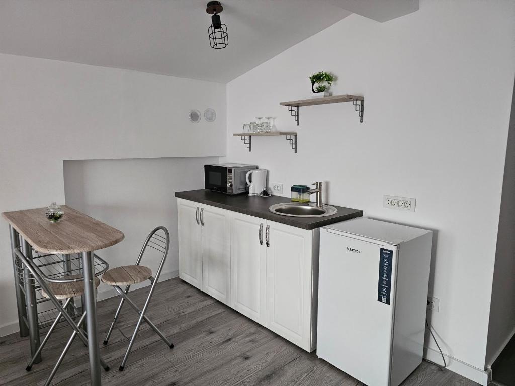 Kuchyň nebo kuchyňský kout v ubytování DIDI Apartament