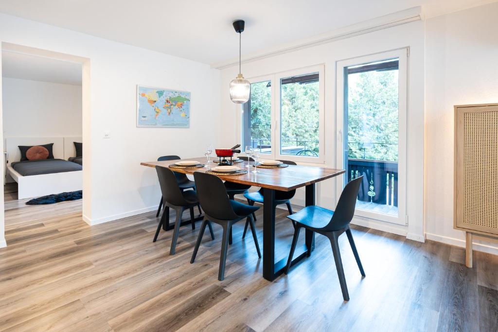 Fotografie z fotogalerie ubytování Modern designed, luxury mountain view Apartment v destinaci Kandersteg