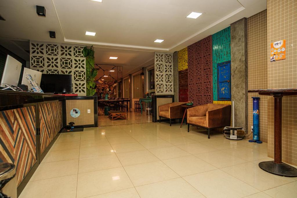 Vstupní hala nebo recepce v ubytování W4 Hotel
