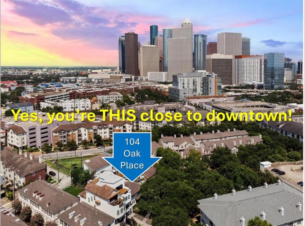 Nespecifikovaný výhled na destinaci Houston nebo výhled na město při pohledu z hostelu