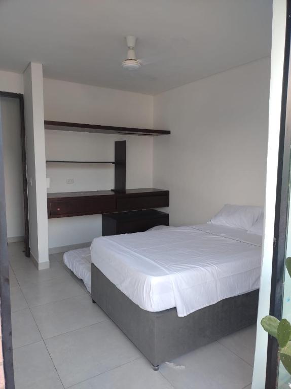 Postel nebo postele na pokoji v ubytování Exclusivo Apartamento en Melgar!