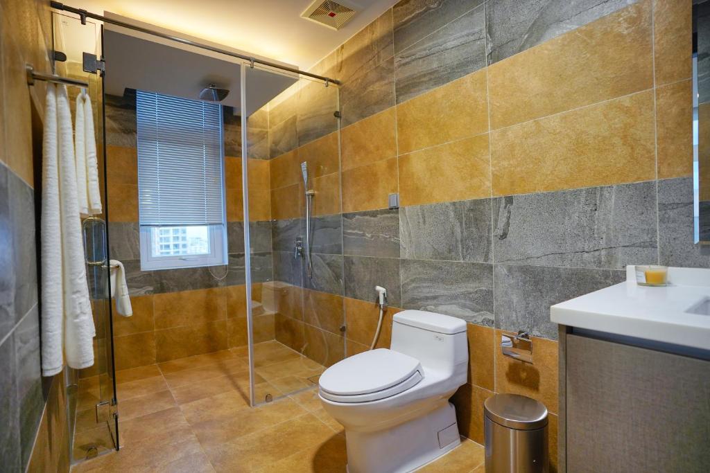 Koupelna v ubytování URBAN PALACE