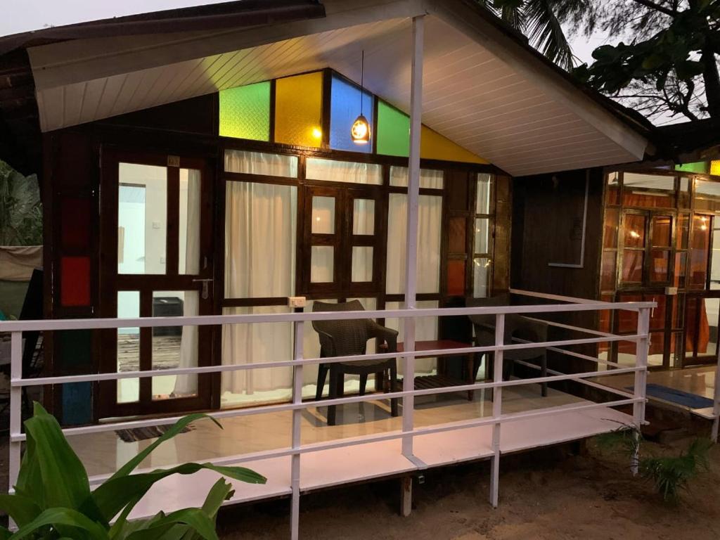 Balkón nebo terasa v ubytování Casa Beach hut Resort