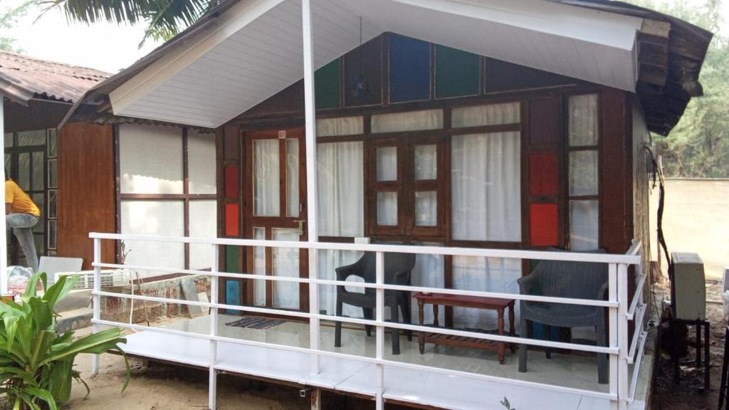 Balkón nebo terasa v ubytování Casa Beach hut Resort