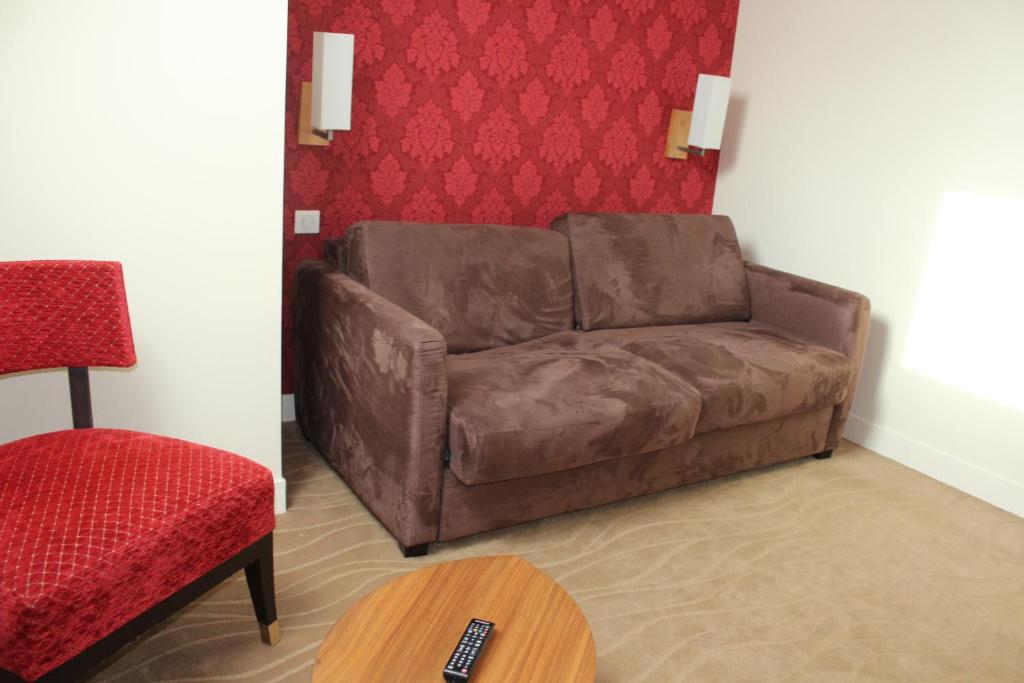 Posezení v ubytování Best Western Plus Hôtel D'Angleterre
