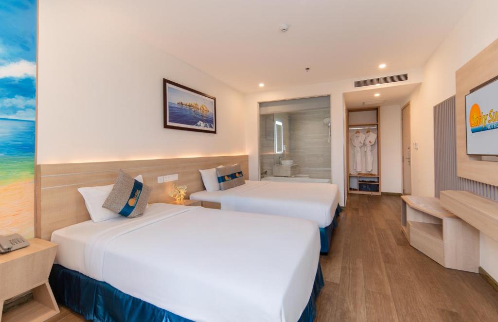 לאקי סאן הוטל נה טראנג ביץ׳ Lucky Sun Hotel Nha Trang Beach – תמונה 8