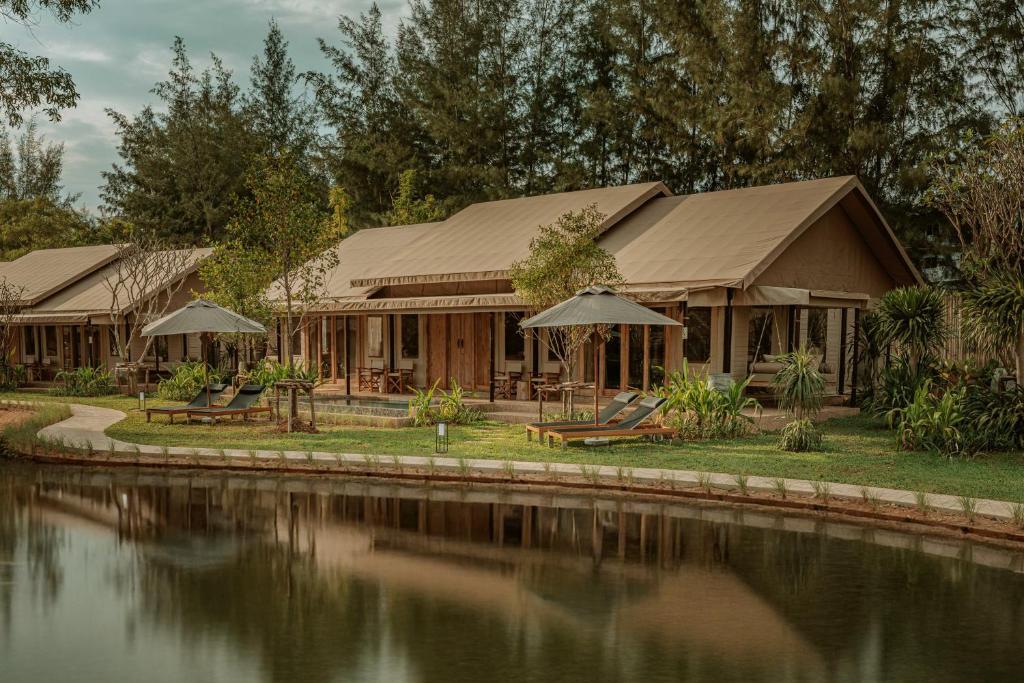 Zahrada ubytování Twinpalms Tented Camp Phuket