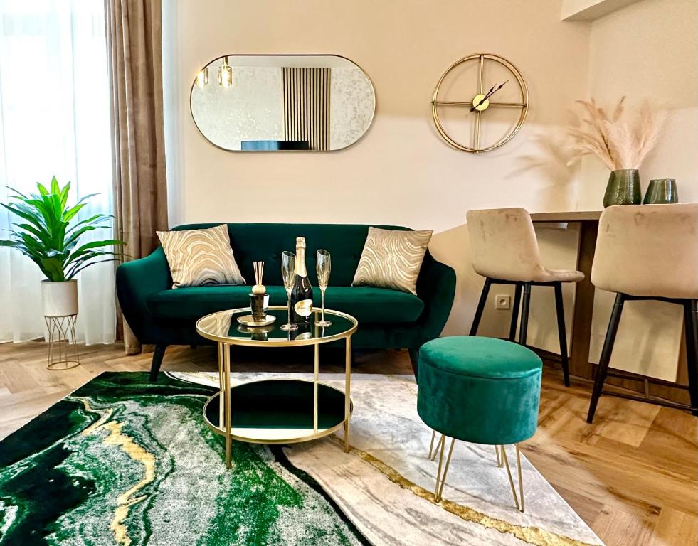 Posezení v ubytování Residence Barrique Valtice - private wellness