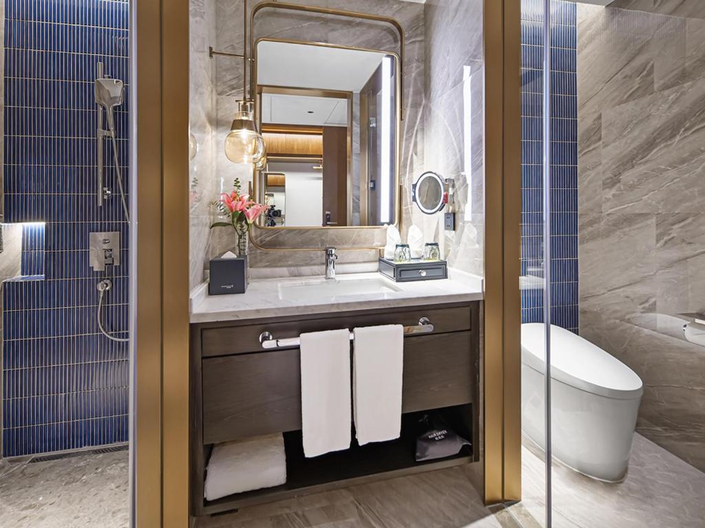 Koupelna v ubytování Shanghai Hongqiao Yankuang Tulip Hotel