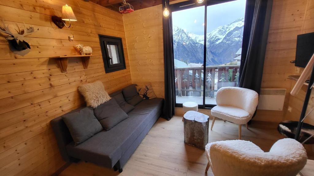 Χώρος καθιστικού στο B21 Balcon de Venosc - 4 pers