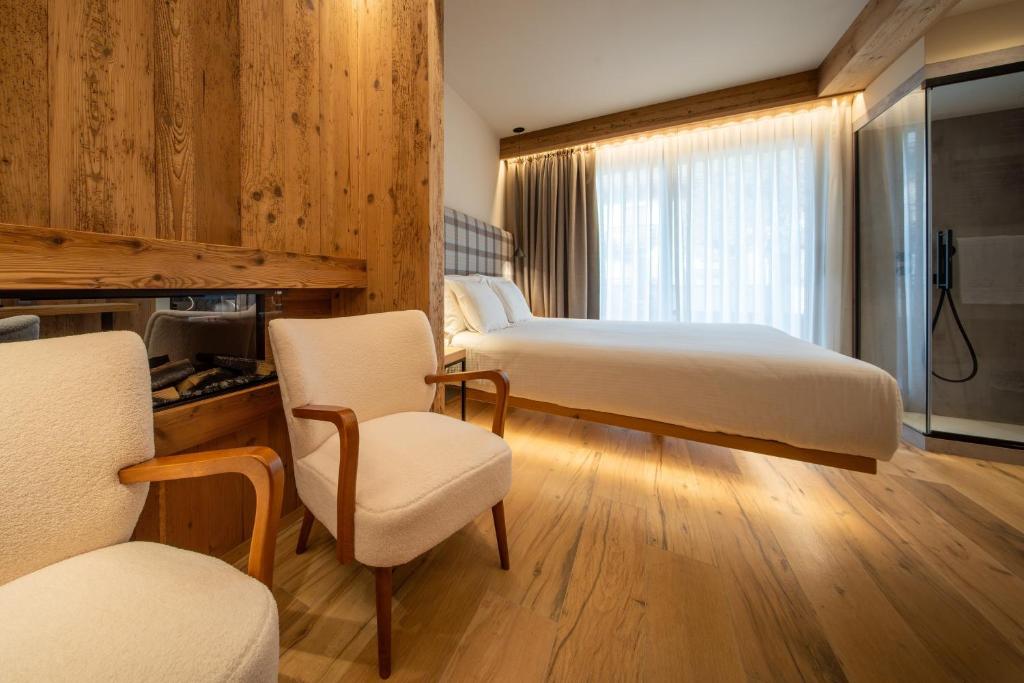 Kuchyň nebo kuchyňský kout v ubytování Hotel San Lorenzo