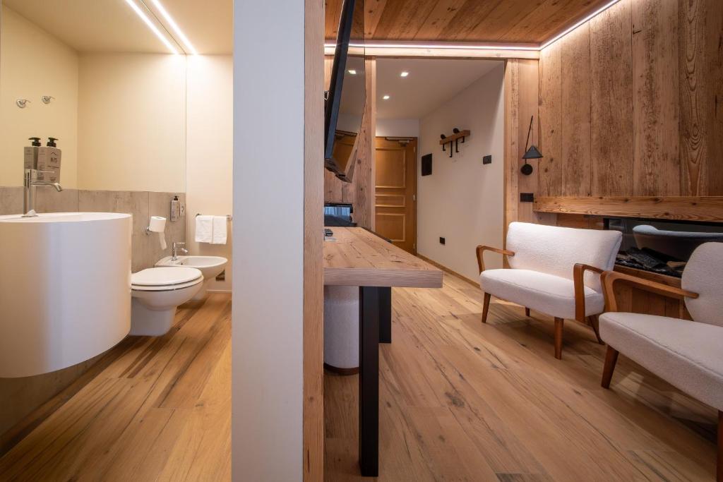 Koupelna v ubytování Hotel San Lorenzo