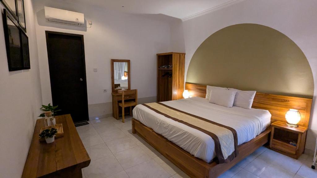 Postel nebo postele na pokoji v ubytování Room #3 Mari Posa Cottage