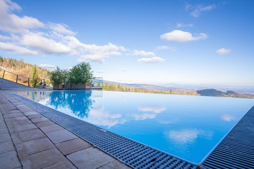 La alberca dentro o cerca de Schilcherland Chalet Südsteiermark