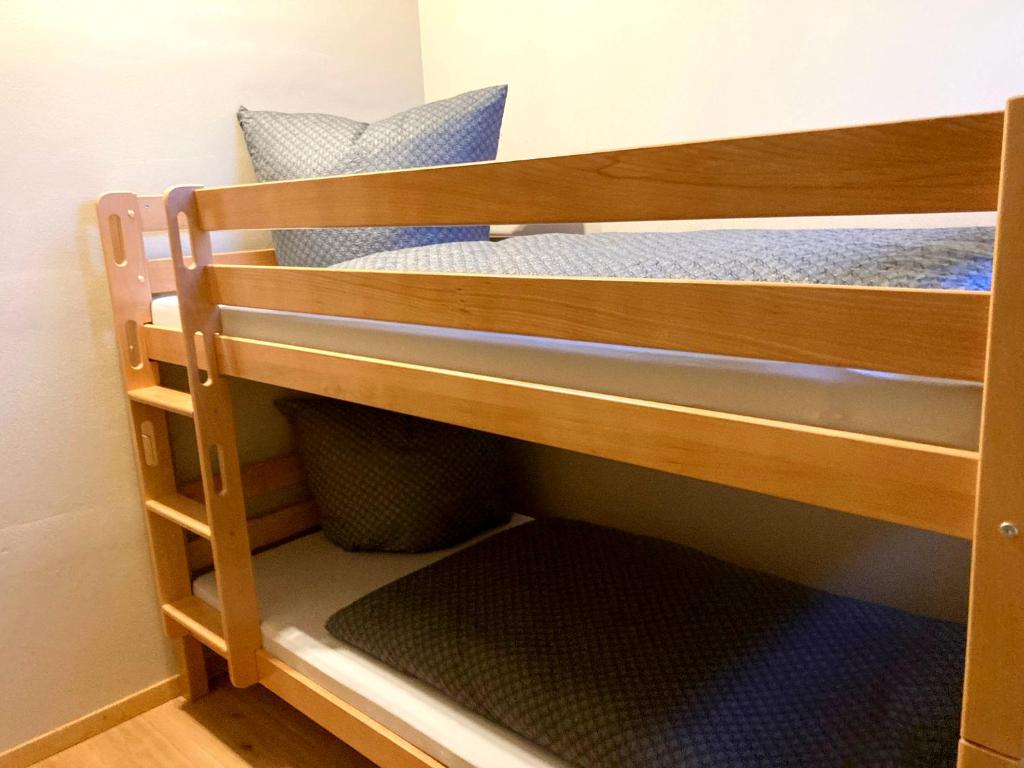 Postel nebo postele na pokoji v ubytování Woidgeist FeWos - Aktiv- und Familienurlaub in der Dreisesselregion D-A-CZ