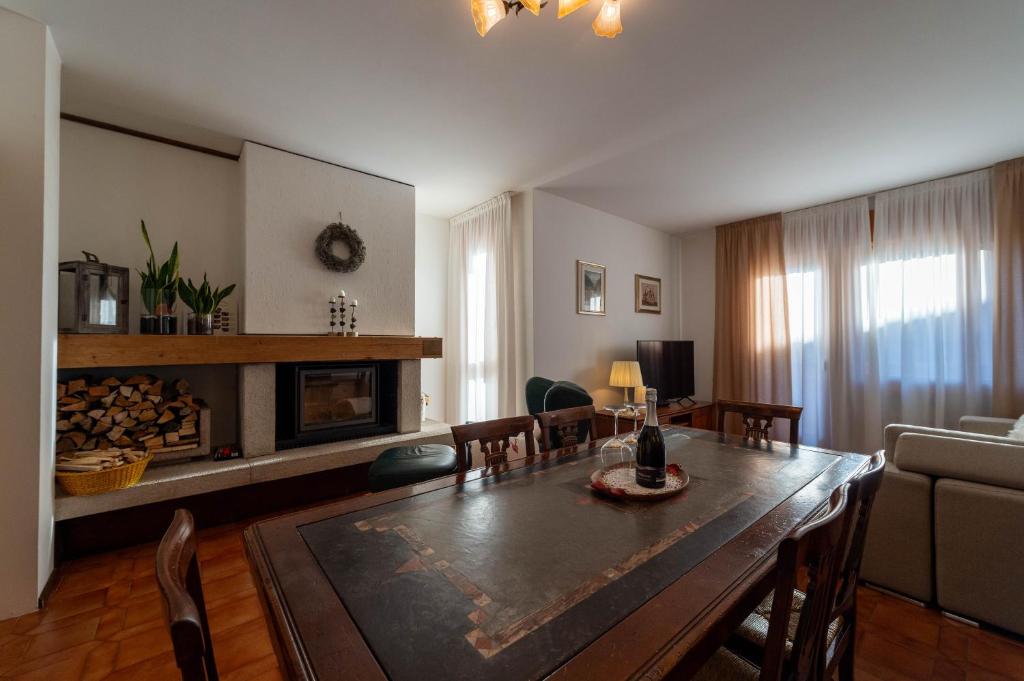 O zonă de relaxare la Villa Marmarole a Calalzo