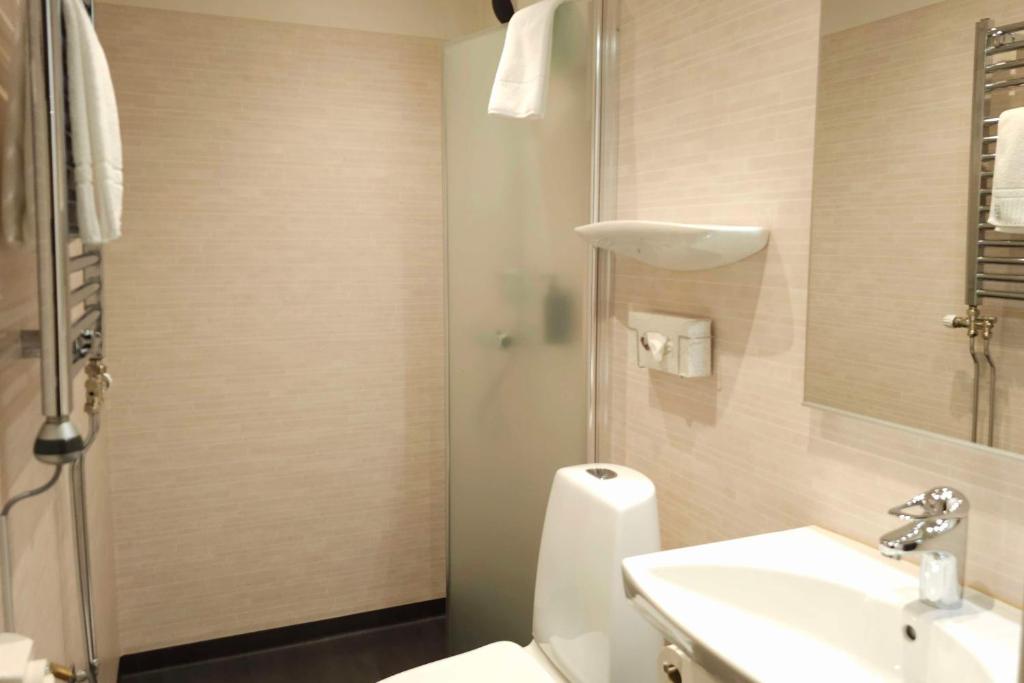 Koupelna v ubytování Best Western Centralhotellet