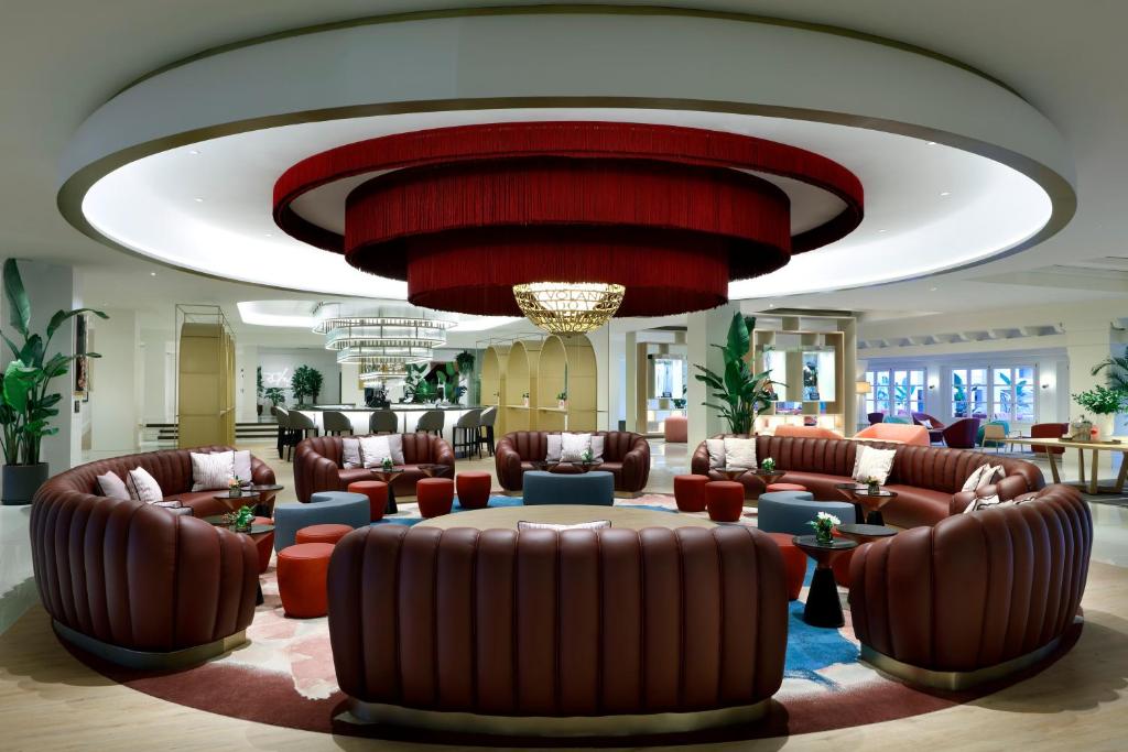 Posezení v ubytování Hard Rock Hotel Marbella - Puerto Banús