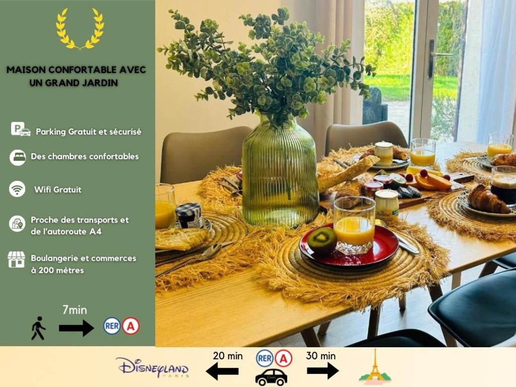 Photo de la galerie de l'établissement Villa Cosy proche Disney et Paris, à Champs-sur-Marne