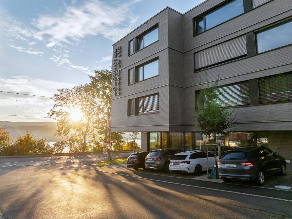 Budova, kde se aparthotel nachází