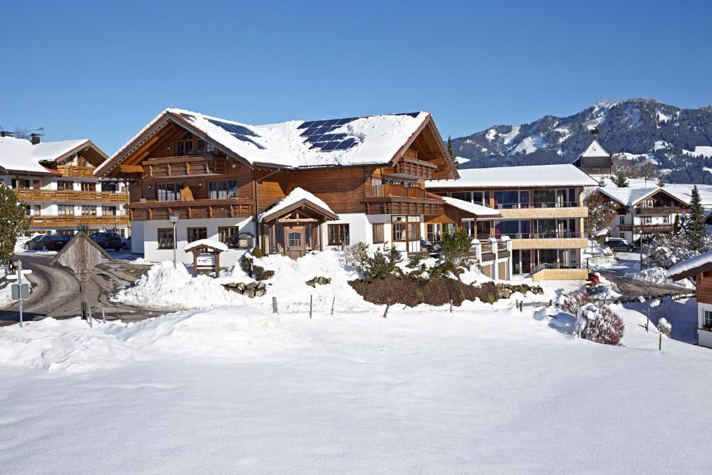 Hotel garni Oberdorfer Stuben v zimě