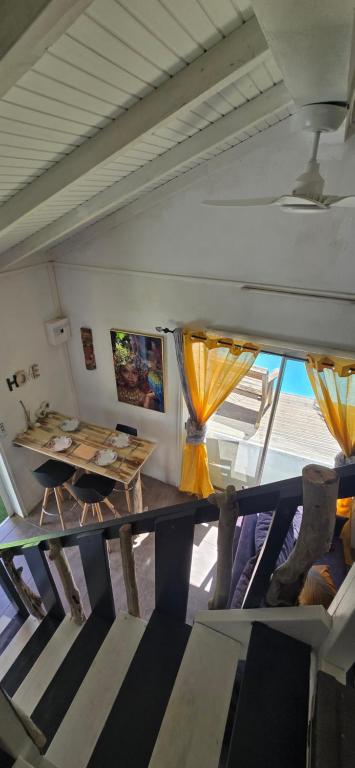 Posezení v ubytování Bungalow Kerma