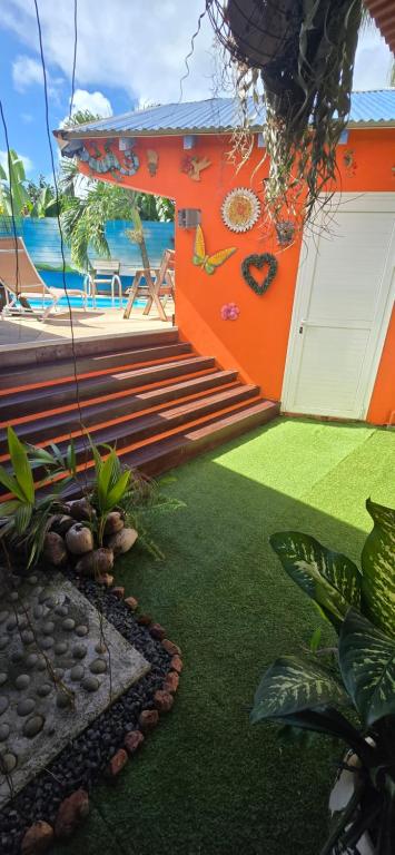 Zahrada ubytování Bungalow Kerma